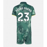 Stroje piłkarskie Tottenham Hotspur Pedro Porro #23 Koszulka Trzeciej dla dzieci 2024-25 Krótki Rękaw (+ szorty)